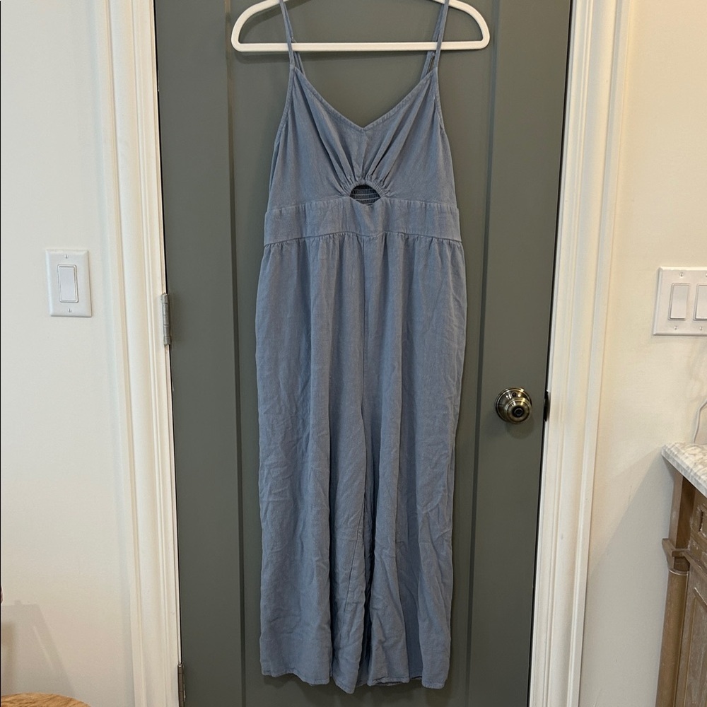 Women's ANRABESS Blue Wide Leg Jumpsuit size XLarge